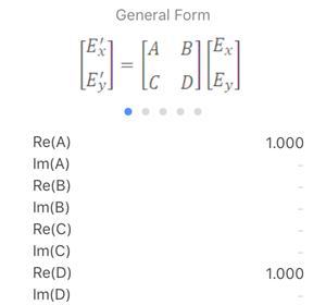 Jones Matrix: General