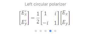 Jones Matrix: Left Circular Polarizer